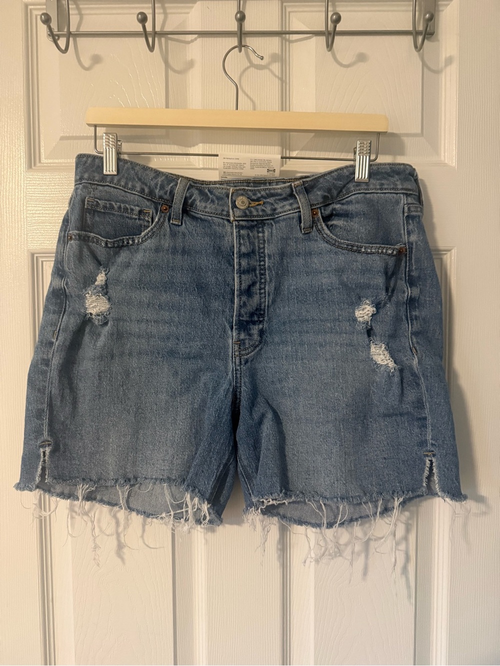 69. OLD NAVY HIGH-WAISTED DISTRESSED SHORTS